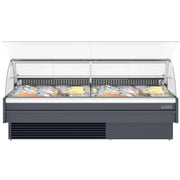 Coldline SDC98-F Coldline SDC98-F 98” Refrigerated Fish Display Case with Ice Bin and Drain commercial restaurant equipment