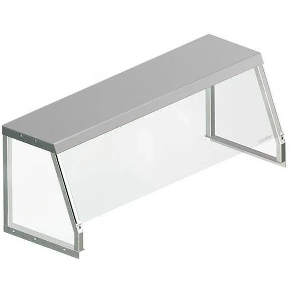 Coldline SG-1548 Prepline SG-1548 48" Angled Sneeze Guard for Steam Tables, Salad Bars commercial restaurant equipment