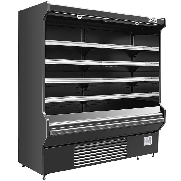 Coldline SOCD-76-B Coldline SOCD-76-B 76'' Black Deep Refrigerated Air Curtain Merchandiser, 220V commercial restaurant equip