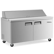 Coldline SP60 Coldline SP60 60" Bain Marie Sandwich Prep Table - 16 Pans commercial restaurant equipment