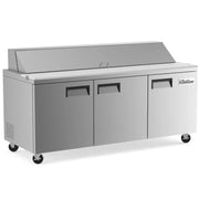 Coldline SP72 Coldline SP72 71" Bain Marie Sandwich Prep Refrigerator - 18 Pans commercial restaurant equipment