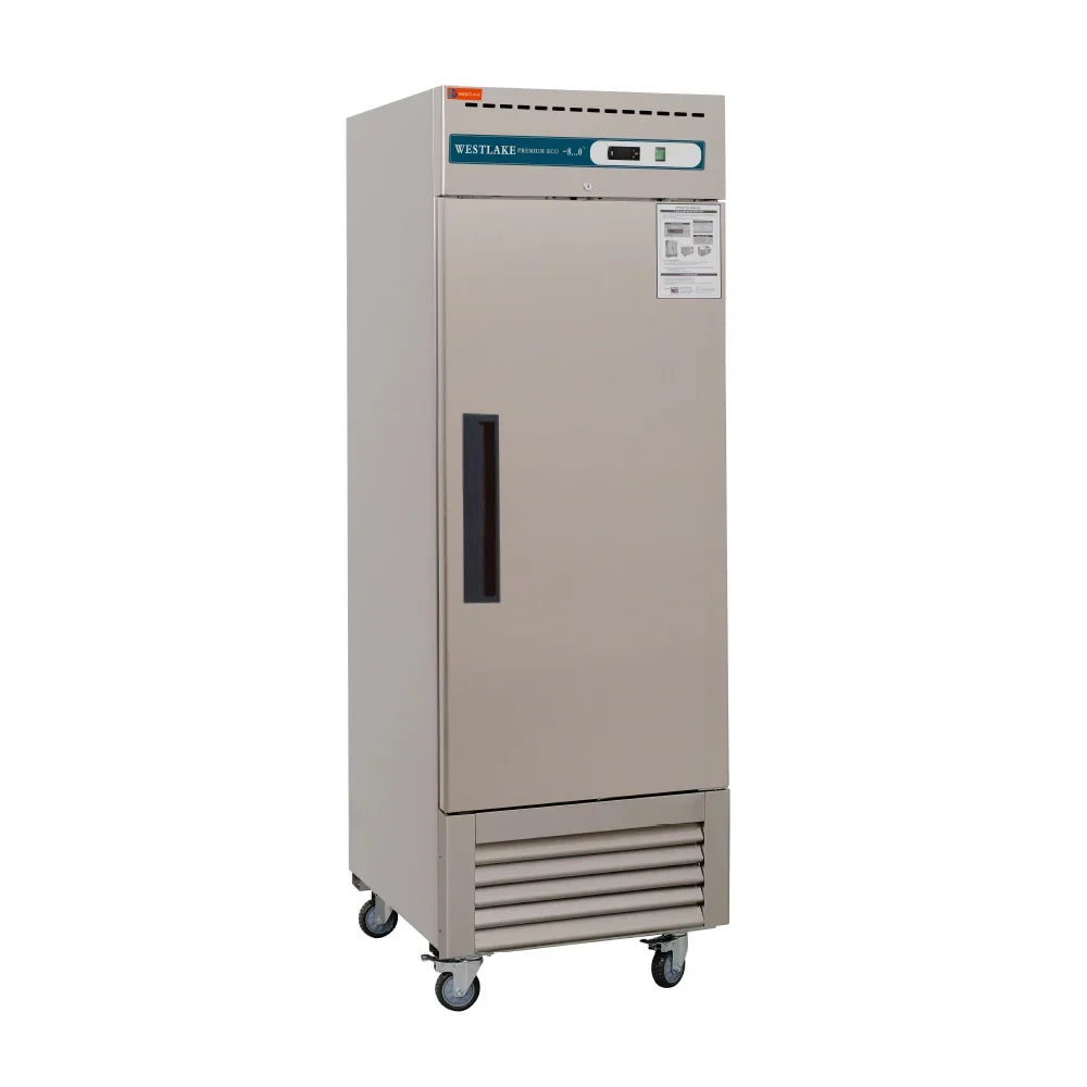 WESTLAKE Commercial Freezer 27" 1-Door 23 Cu.ft Stainless Steel | Embraco ETL DOE Reach-In for Restaurant