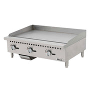 Migali C-G36 36″ Manual Gas Griddle – 90,000 BTU (3 Burners)