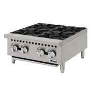 Migali C-HP-4B-24 24" Countertop Gas Hotplate w/ (4) Burners, Manual Controls, 100.000 BTU