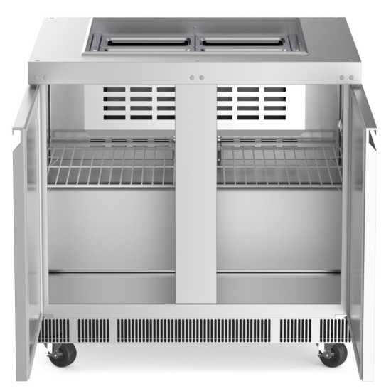 Coldline CBT-36 Coldline CBT-36 36" Stainless Steel Refrigerated Salad Bar, Buffet Table commercial restaurant equipment