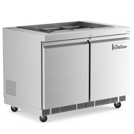 Coldline CBT-48 Coldline CBT-48 48" Stainless Steel Refrigerated Salad Bar, Buffet Table commercial restaurant equipment