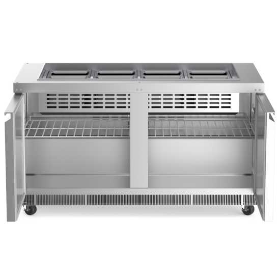 Coldline CBT-60 Coldline CBT-60 60" Stainless Steel Refrigerated Salad Bar, Buffet Table commercial restaurant equipment