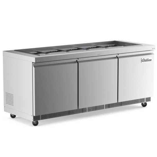 Coldline CBT-72 Coldline CBT-72 72" Stainless Steel Refrigerated Salad Bar, Buffet Table commercial restaurant equipment