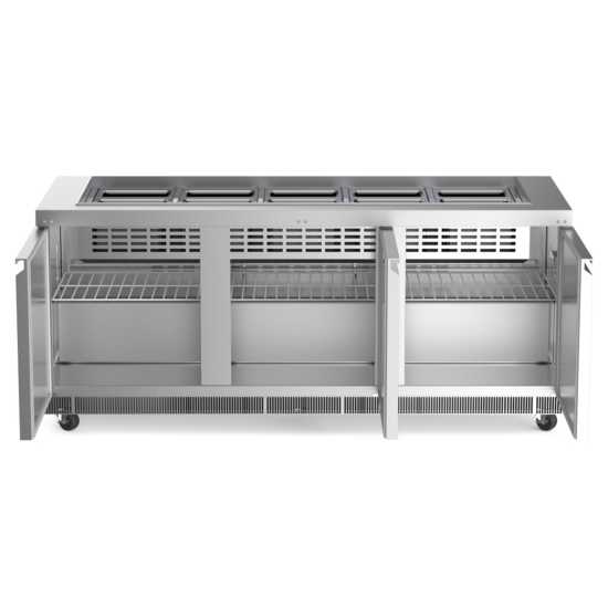 Coldline CBT-72 Coldline CBT-72 72" Stainless Steel Refrigerated Salad Bar, Buffet Table commercial restaurant equipment