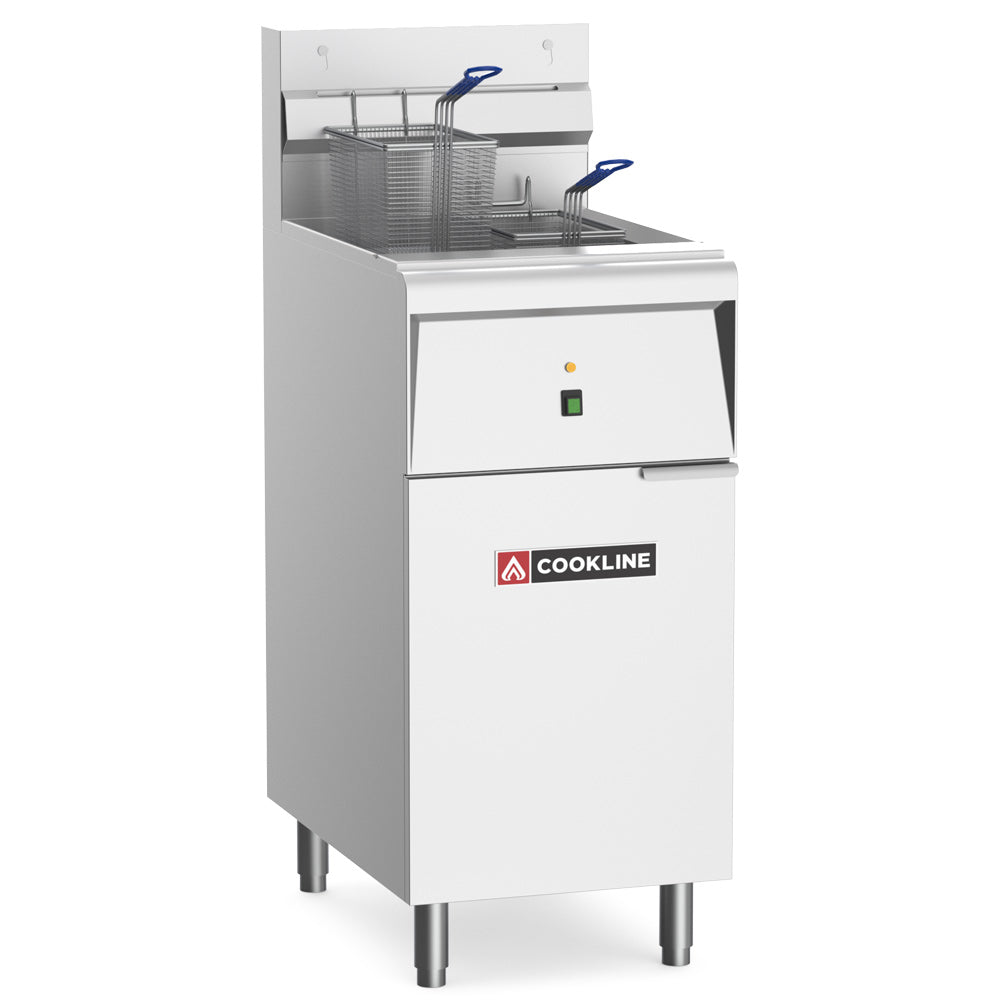 Cookline CF-40E-240-3 15.75" 40 lb. Commercial Deep Fryer