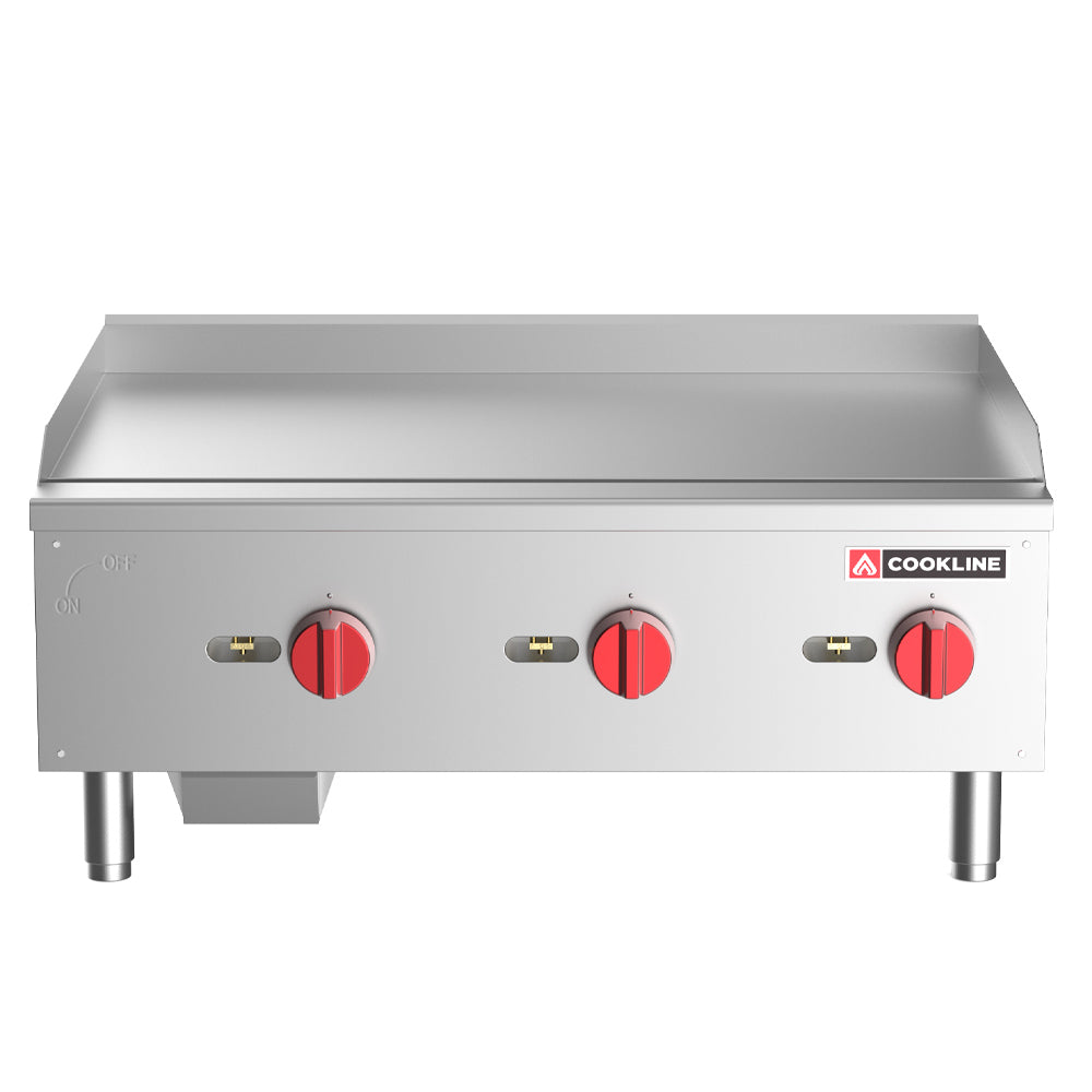 Cookline CGG-36T-HD 36" Commercial Countertop Griddle - 90000 BTU