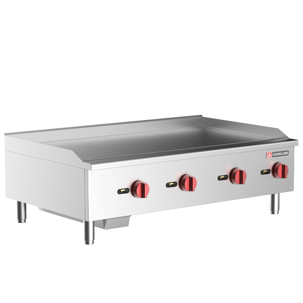 Cookline CGG-48T-HD 48" Commercial Countertop Griddle - 120000 BTU