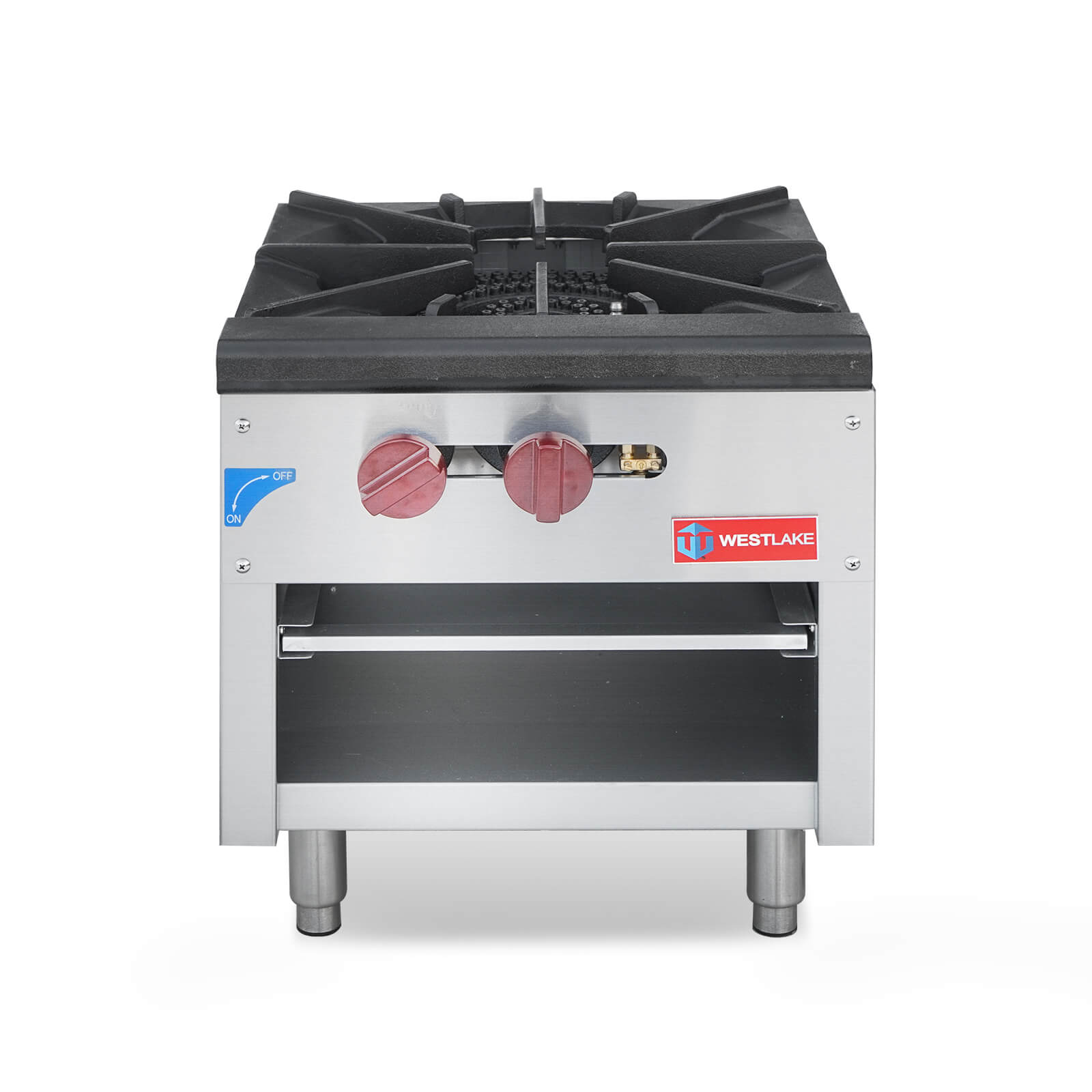Commercial Stock Pot Range, WESTLAKE 18" Countertop Gas Stock Pot Burner, 1 Burner Stock Pot Stove - 80000 BTU