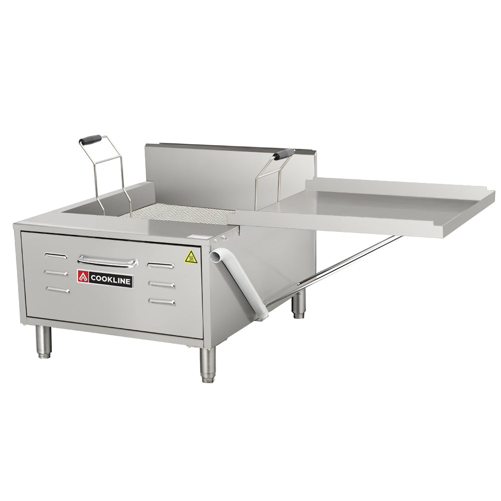 Cookline DOF-40 32" 40 lb. Commercial Deep Fryer - 81000 BTU