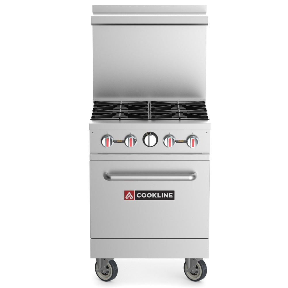 Cookline CR24-4-LP 24.00" Commercial Gas Range (Liquid Propane) - 151000 BTU