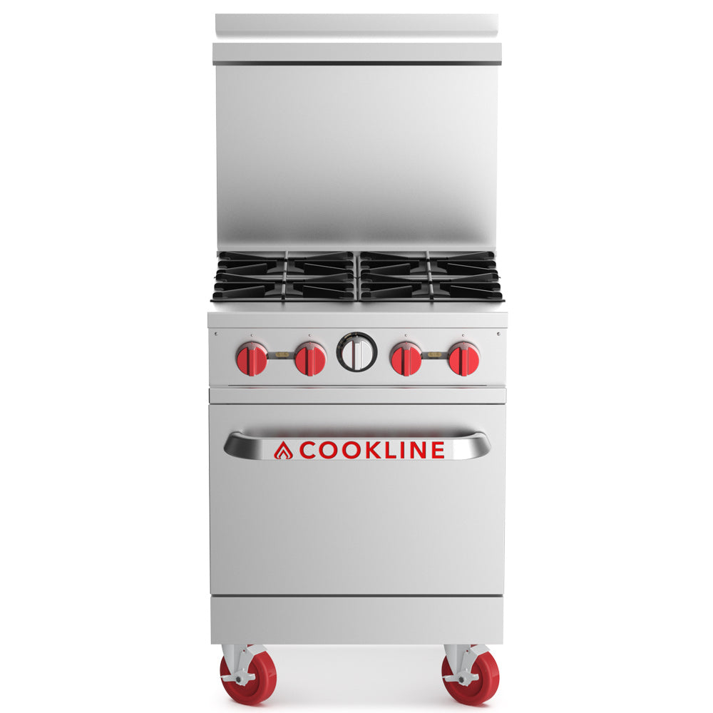 Cookline CR24-4-LP 24.00" Commercial Gas Range (Liquid Propane) - 151000 BTU