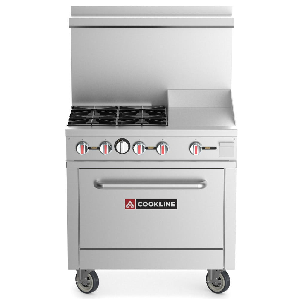 Cookline CR36-12G-LP 36.00" Commercial Gas Range (Liquid Propane) - 171000 BTU