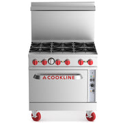 Cookline CR36-6C-NG 36.00" Commercial Gas Range (Natural Gas) - 211000 BTU