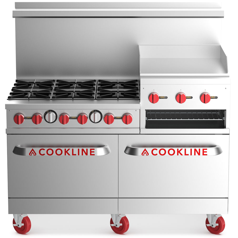 Cookline CR60-24RG-NG 60.00" Commercial Gas Range (Natural Gas) - 278000 BTU