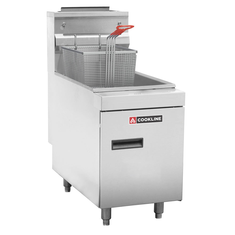 Cookline CTF2-LP 11" 25 lb. Commercial Deep Fryer (Liquid Propane) - 44000 BTU