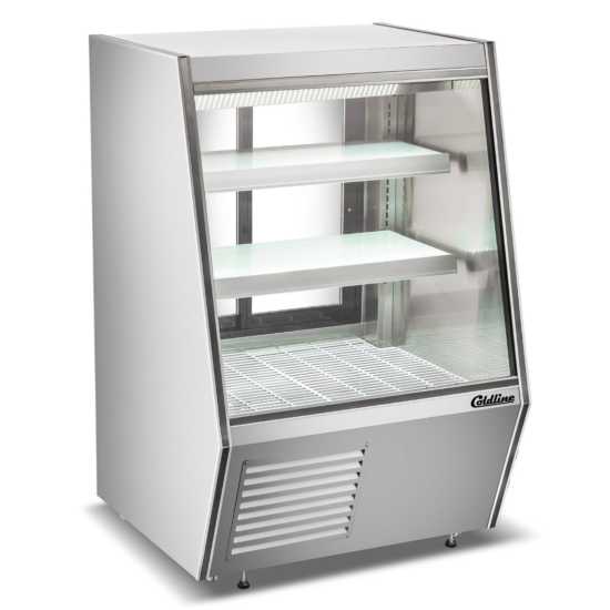 Coldline HDL-36 Coldline HDL-36 36" Refrigerated Slanted Glass High Meat Deli Case with Rear Storage commercial restaurant eq