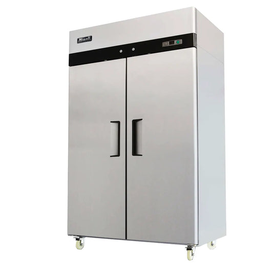 Migali C-2R-HC 51" Two Section Reach-In Refrigerator w/ 2 Solid Doors, Top Mount, 43 cu. ft.