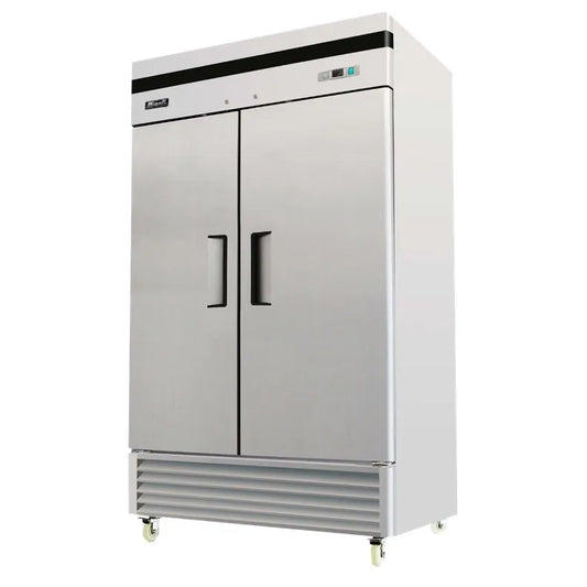Migali C-2RB-35-HC 39" Two Section Reach-In Refrigerator w/ 2 Solid Doors, Bottom Mount, 35 cu. ft.