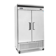 Migali C-2RB-HC 54" Two Section Reach-In Refrigerator w/ 2 Solid Doors, Bottom Mount, 45 cu. ft.