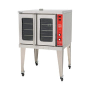 Migali C-CO1-SD-NG Single Deck Full Size Natural Gas Convection Oven, (5) Pans, 46.000 BTU