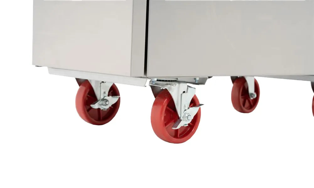 Migali C-F35-LP 15" Floor Model LP Gas Full Pot Fryer w/ 35 lbs, 3 Burners, 60.000 BTU