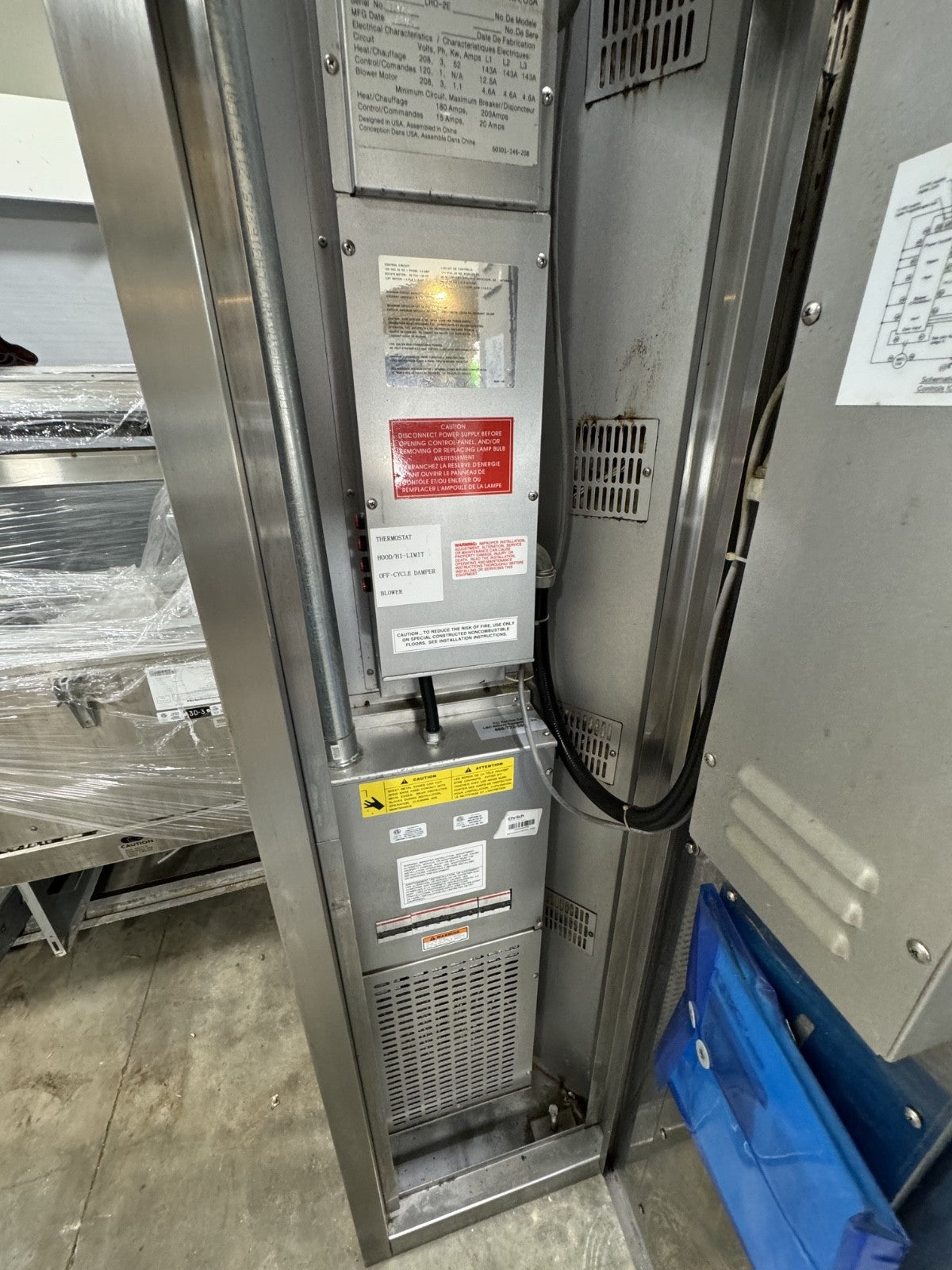 Used LBC LRO-2E Double Rack Electric Rotating Oven – 208V 3 Phase