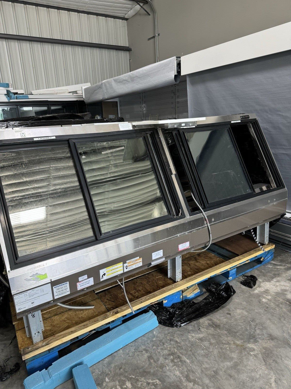 Used Hussmann Meat Case Display / Seafood Case / Deli Case 2016 GRAVITY COIL red meat