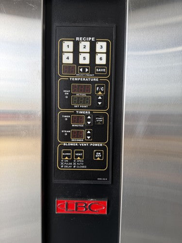 Used 2023 LBC LRO-2G6 Double Rack Natural Gas Rotating Oven – 290,000 BTU