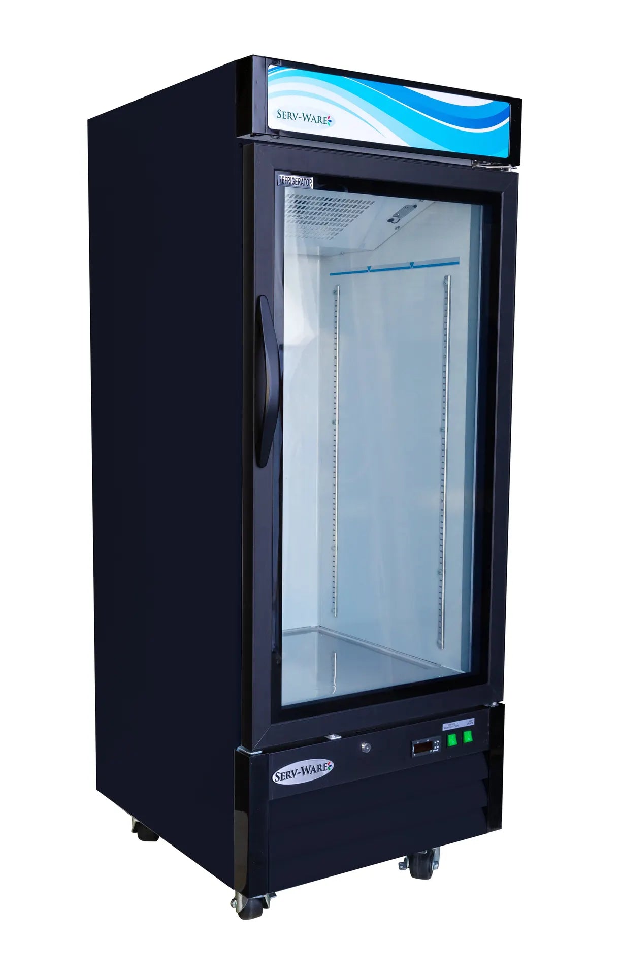 Serv-Ware GR12B-HC Glass Door Merchandiser Refrigerator