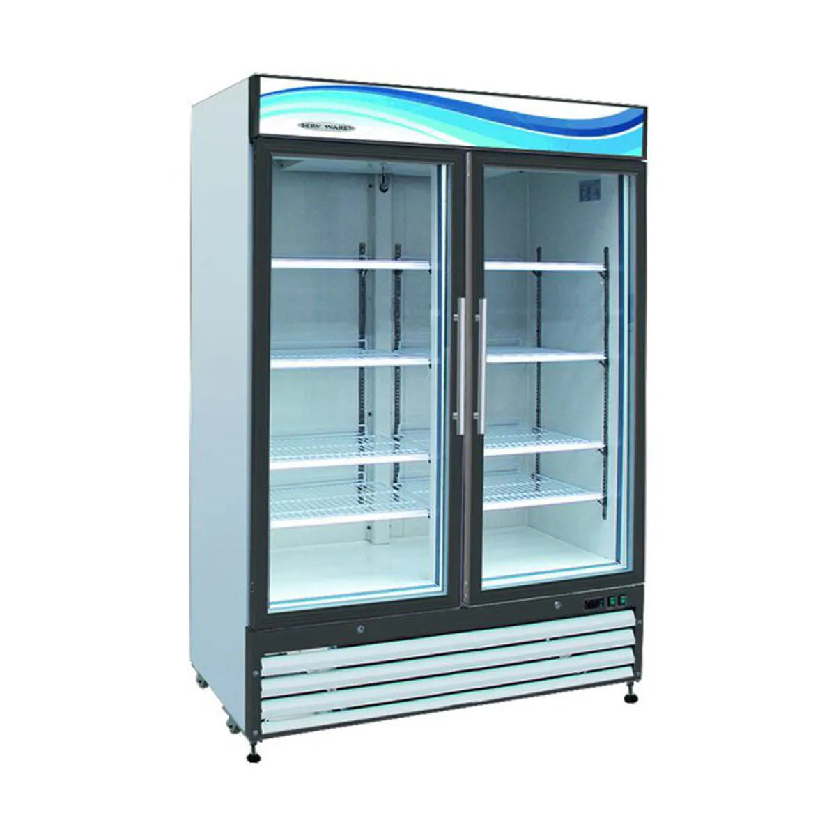 Serv-Ware GR48-HC Glass Door Merchandiser Refrigerator