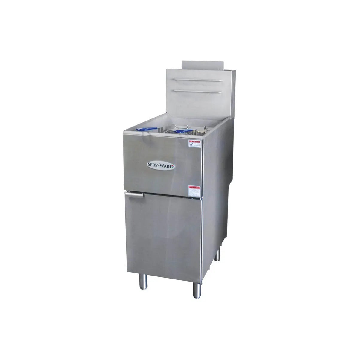 Serv-Ware 50 LB Deep Fryer, Natural Gas